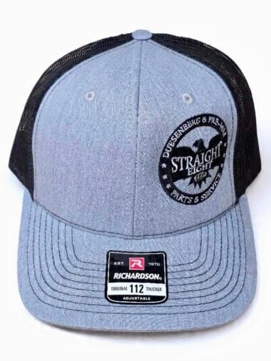 Straight Eight Snap Back Hat (Gray)